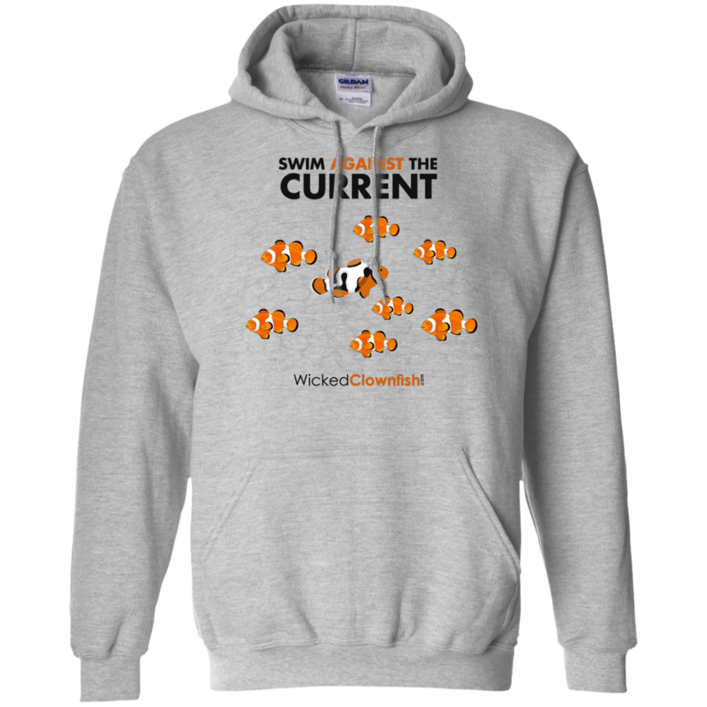 Swim Against The Current Hoodie - color: Sport Grey