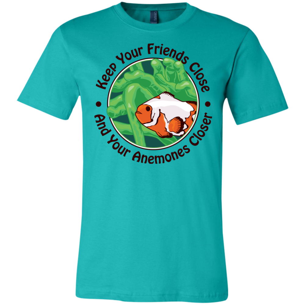 Keep Your Friends Close T-Shirt - color: teal