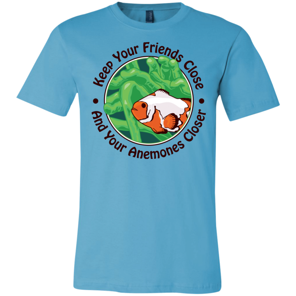 Keep Your Friends Close T-Shirt - color: turquoise