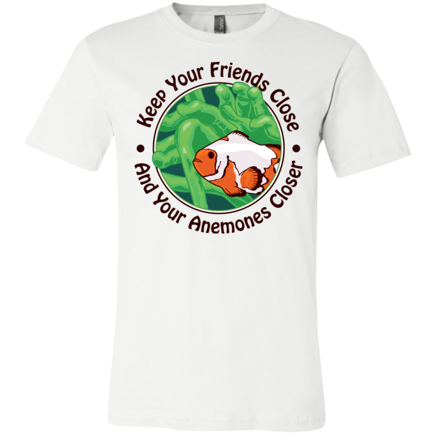 Keep Your Friends Close T-Shirt - color: white