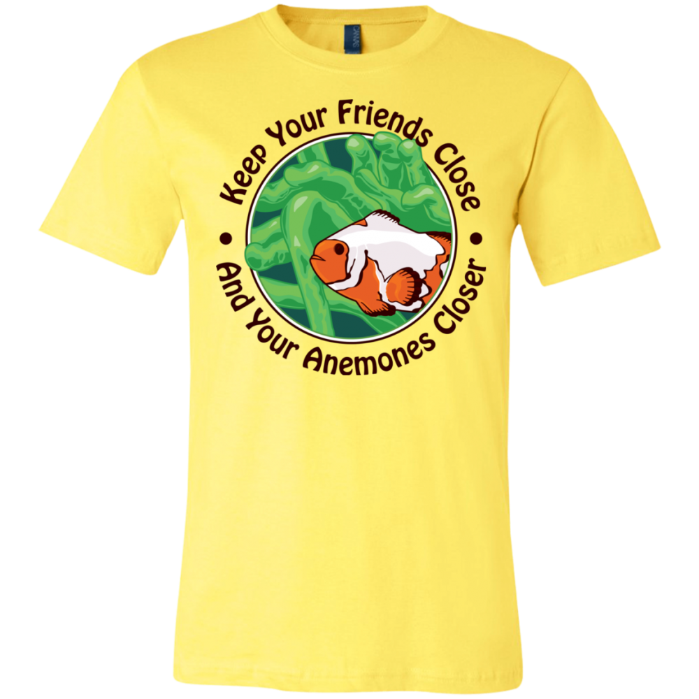 Keep Your Friends Close T-Shirt - color: yellow