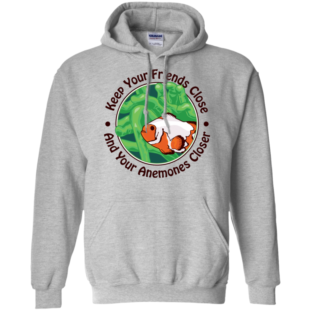 Keep Your Friends Close Hoodie - color: Sport Grey