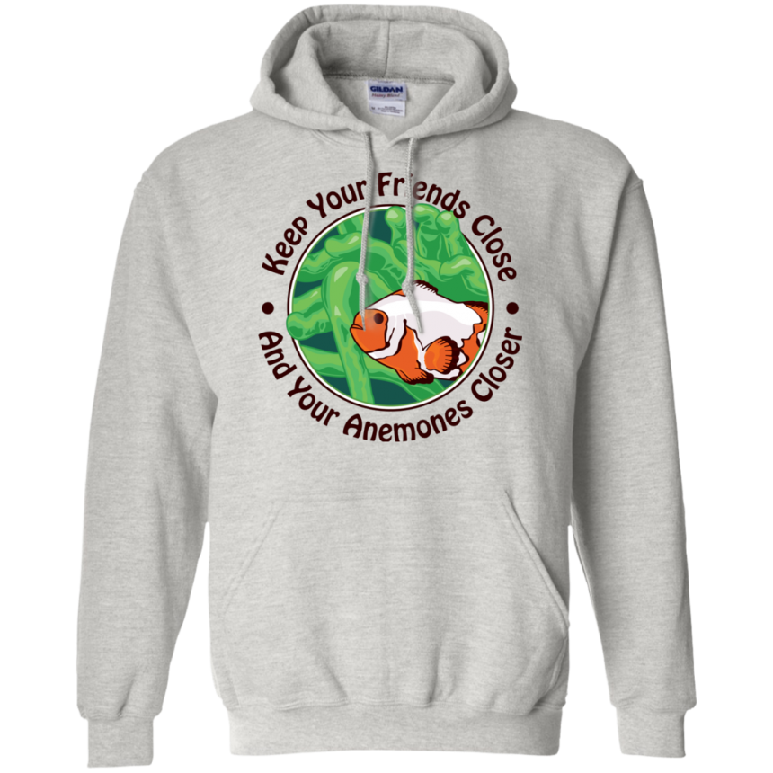 Keep Your Friends Close Hoodie - color: Ash