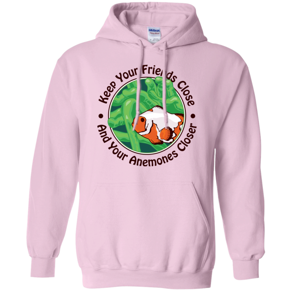 Keep Your Friends Close Hoodie - color: Light Pink