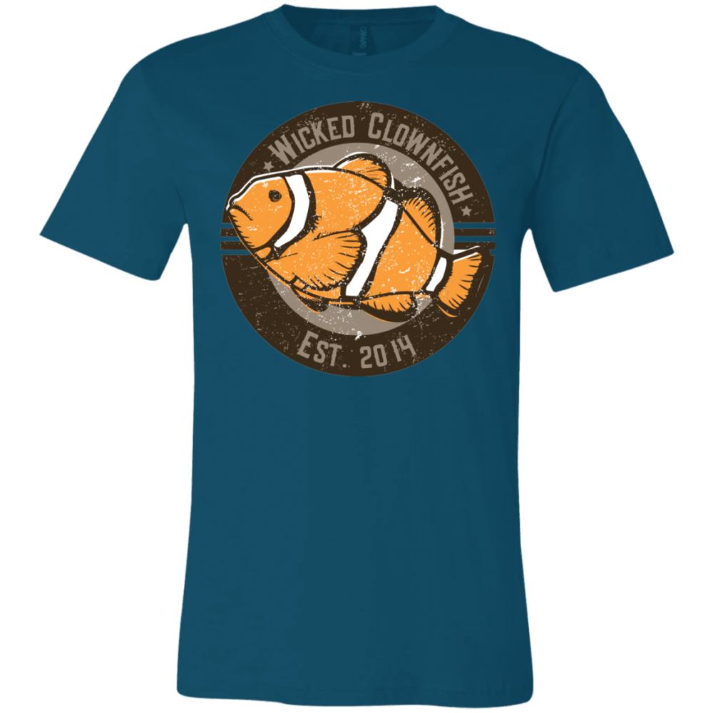 Wicked Clownfish Est. 2014 T-Shirt - color: Deep Teal