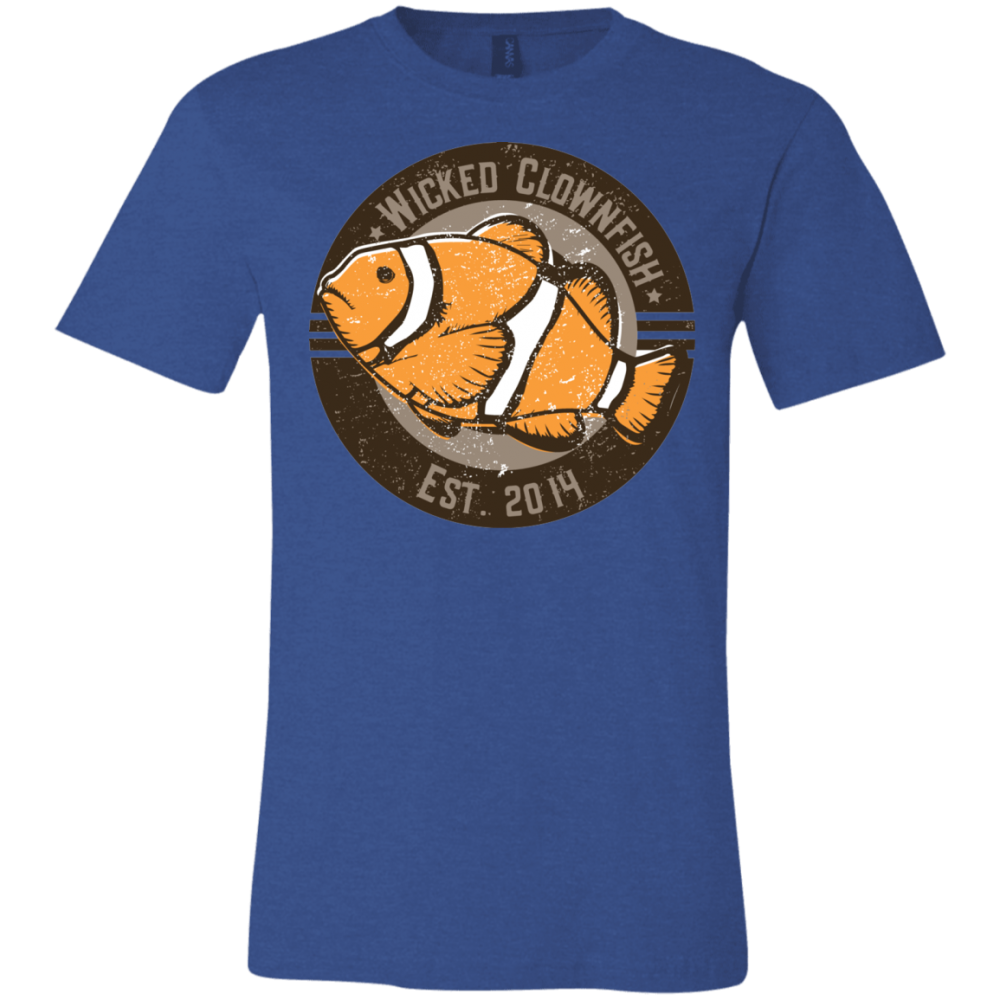 Wicked Clownfish Est. 2014 T-Shirt - color: Heather Royal