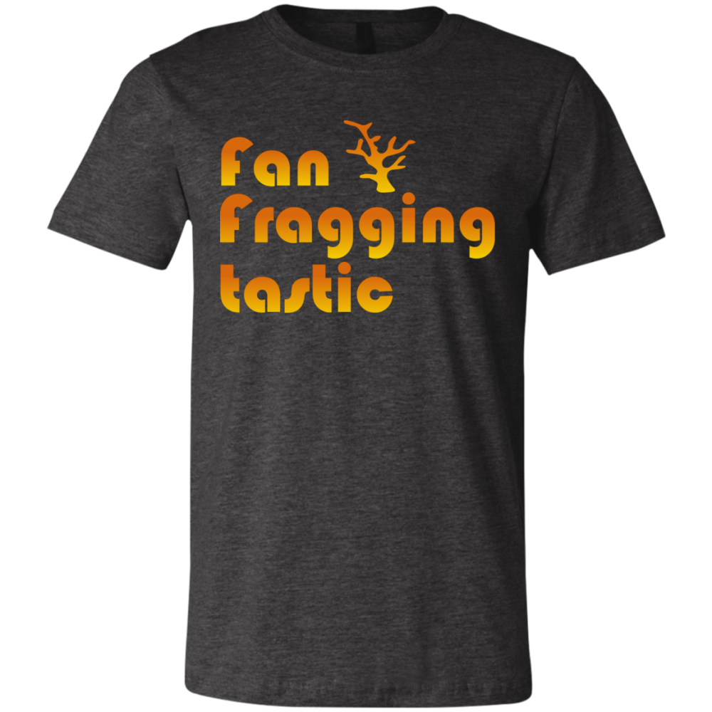 Fan-fragging-tastic T-Shirt - color: Dark Grey Heather
