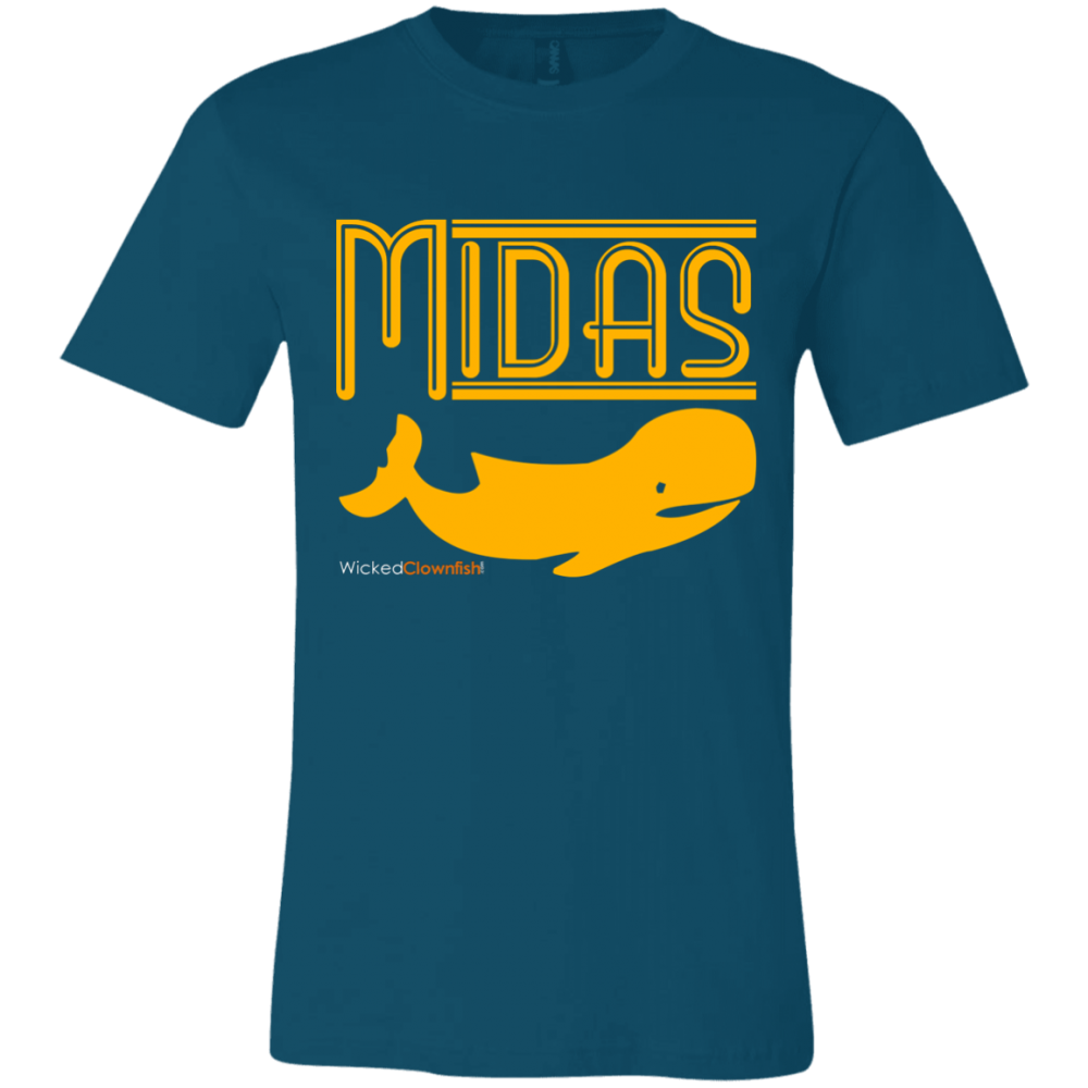 Midas Whale T-Shirt - color: Deep Teal