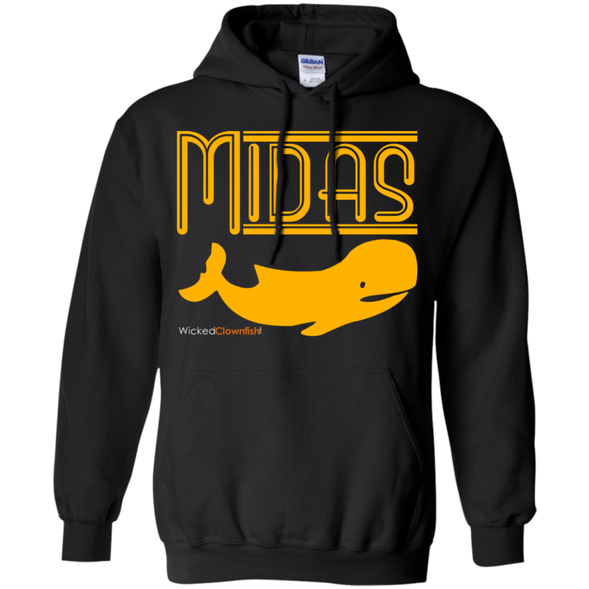 Midas Whale Hoodie - color: Black