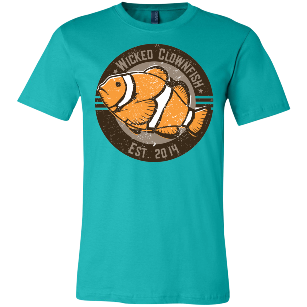 Wicked Clownfish Est. 2014 T-Shirt - color: Teal