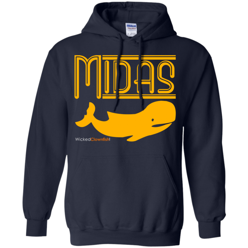 Midas Whale Hoodie - color: Navy