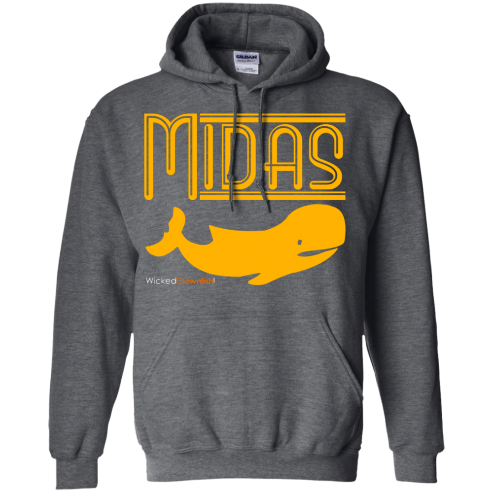 Midas Whale Hoodie - color: Dark Heather