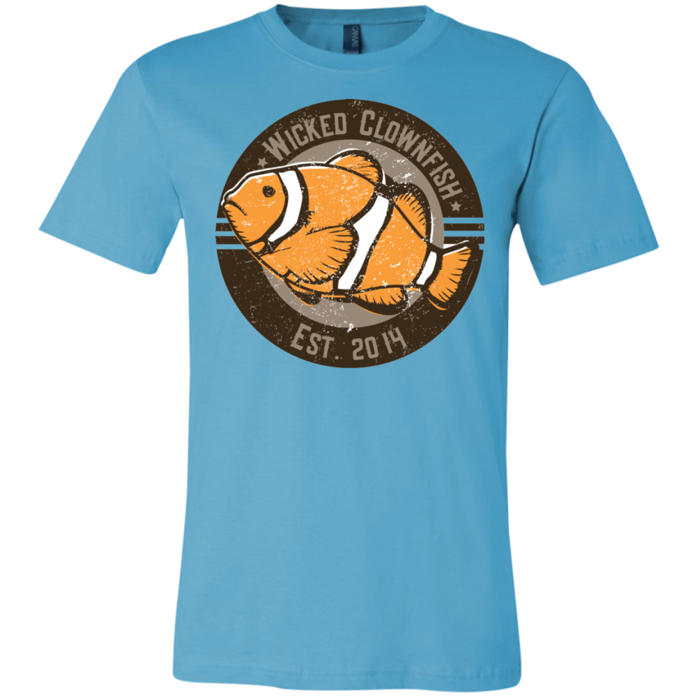 Wicked Clownfish Est. 2014 T-Shirt - color: Turquoise